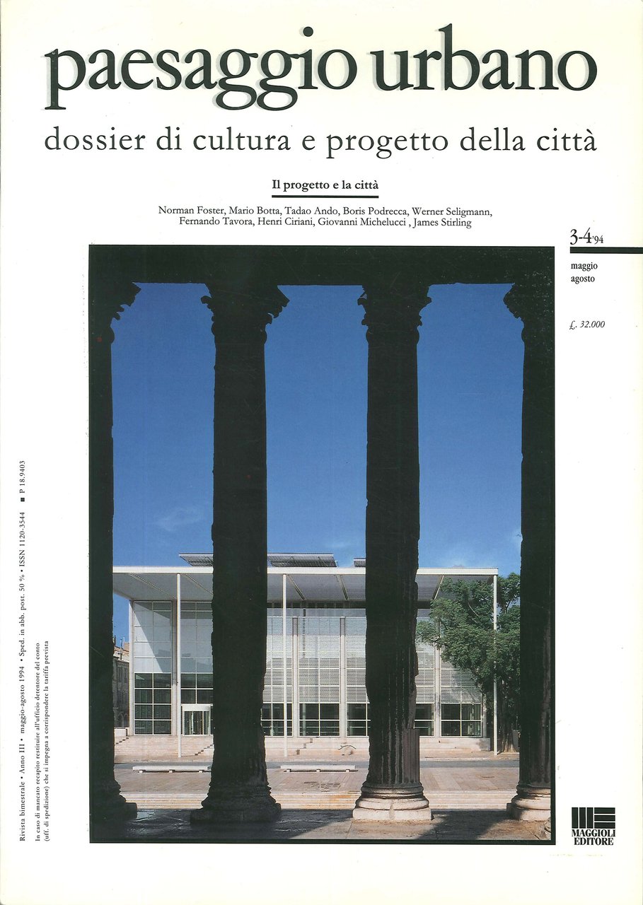 Paesaggio urbano. Dossier di cultura e progetto della città. 3-4. … | Immagine principale