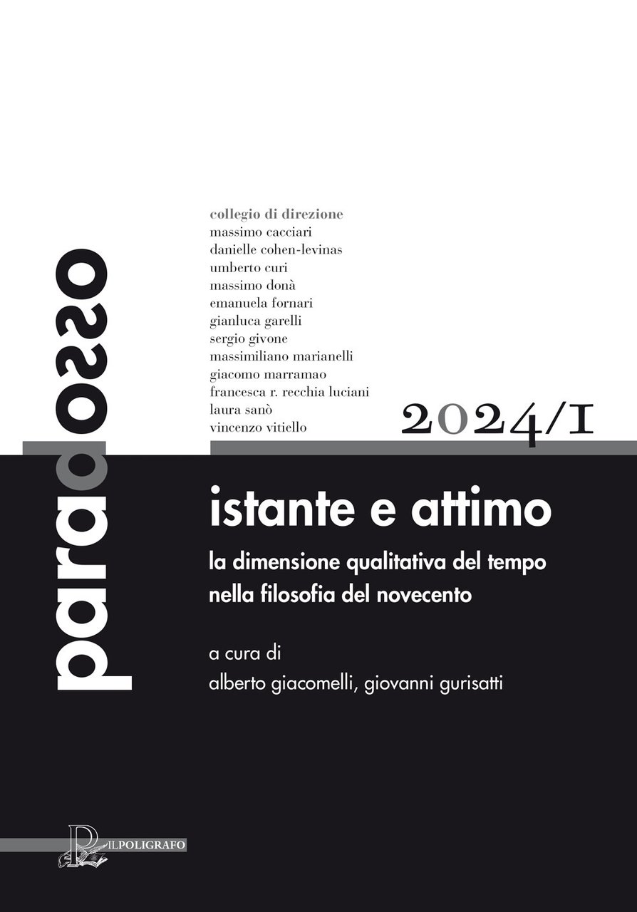 Paradosso. Rivista di filosofia (2024). Vol. 1: Istante e attimo. … | Immagine principale