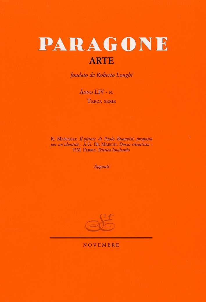 Paragone Arte. Terza Serie. n. 649-54. 54/2004, Firenze, Servizi Editoriali, … | Immagine principale