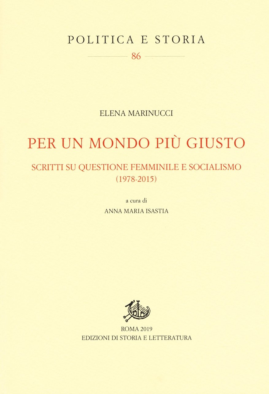Per un mondo più giusto. Scritti su questione femminile e … | Immagine principale
