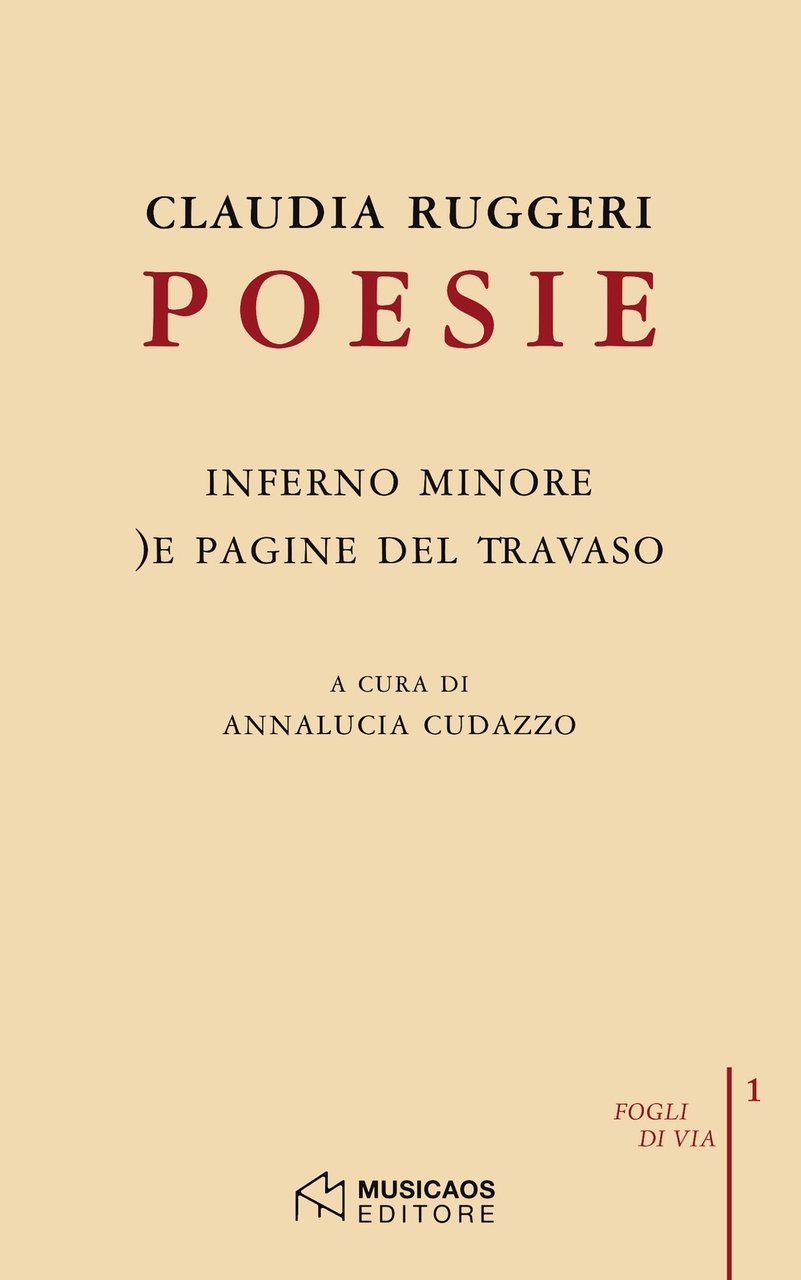 Poesie: Inferno minore. )e pagine del travaso, Neviano, Musicaos Editore, …