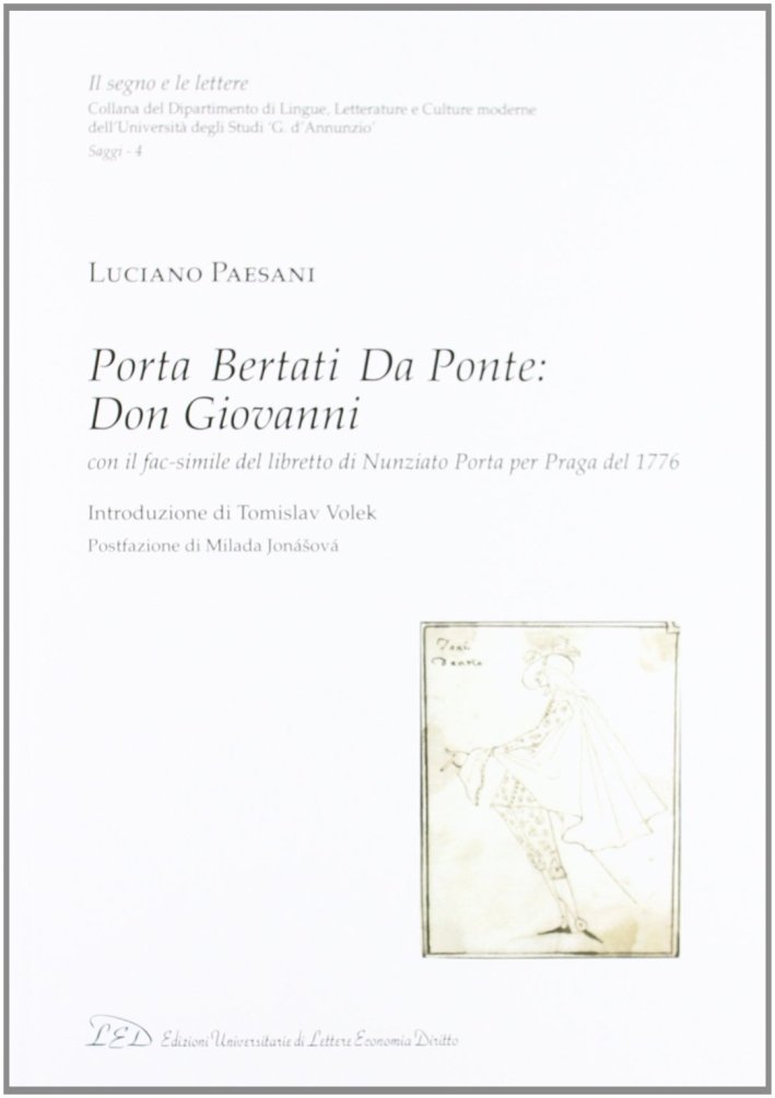 Porta, Bertati, Da Ponte. Don Giovanni. Ediz. in fac-simile del … | Immagine principale