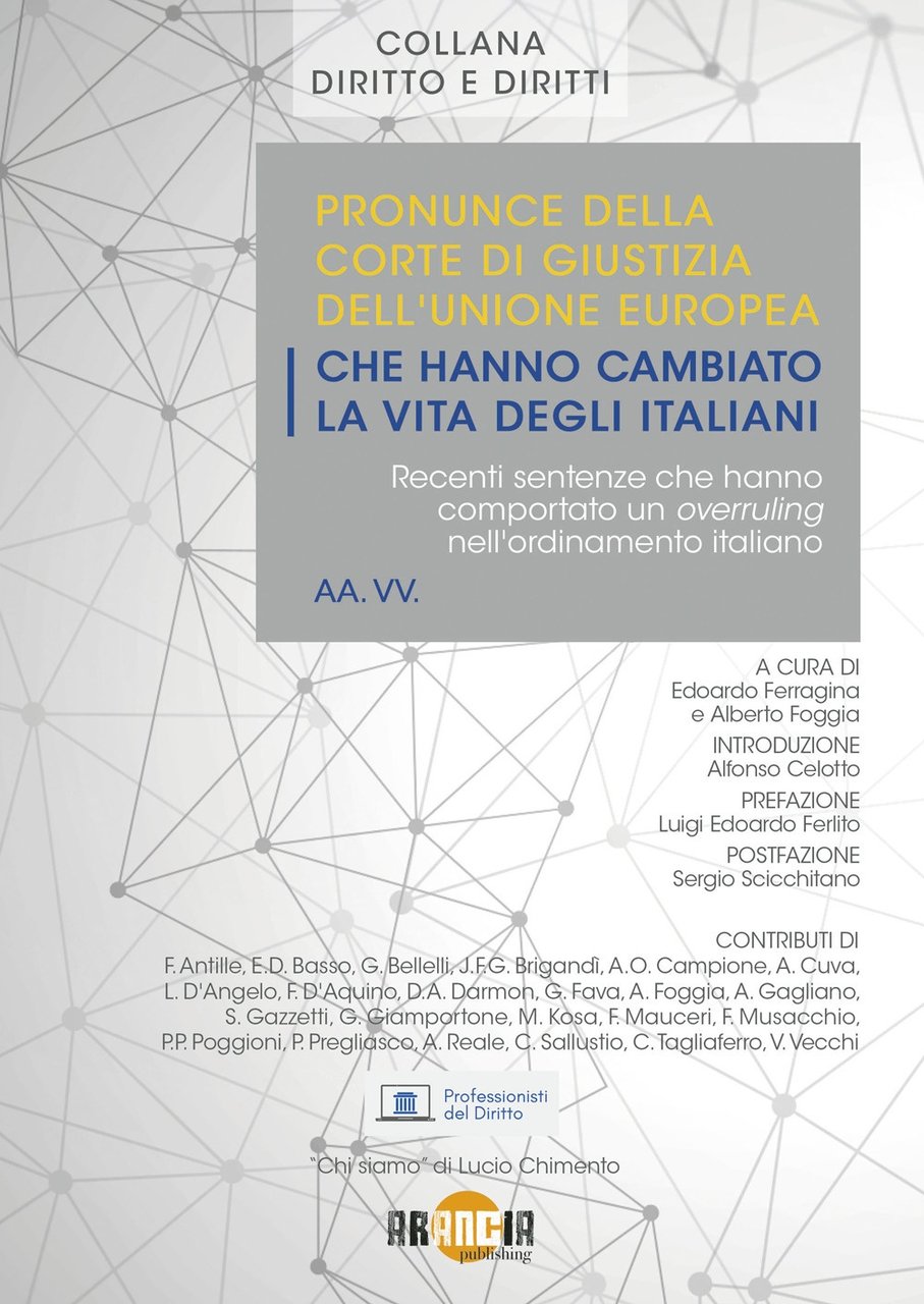 Pronunce della corte di giustizia dell'Unione Europea che hanno cambiato …