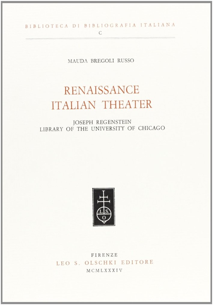 Renaissance Italian Theater. Joseph Regenstein Library of the University of … | Immagine principale