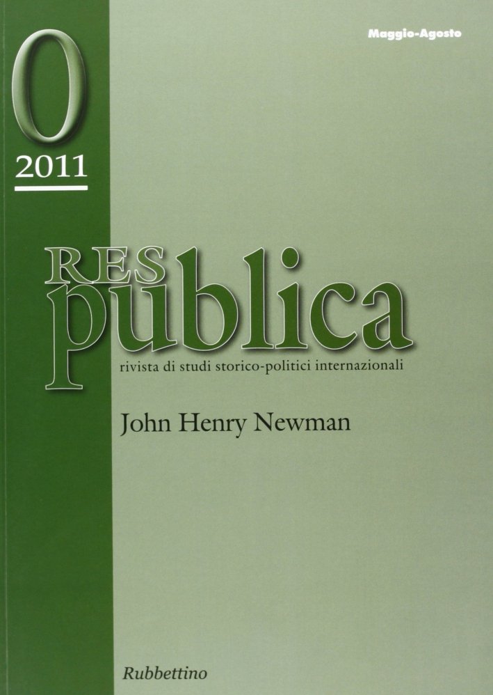 Res pubblica. Rivista di studi storico-politici internazionali (2011), Soveria Mannelli, …