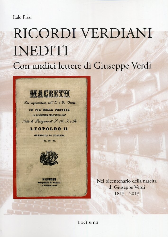 Ricordi verdiani inediti. Con undici lettere di Giuseppe Verdi | Immagine principale