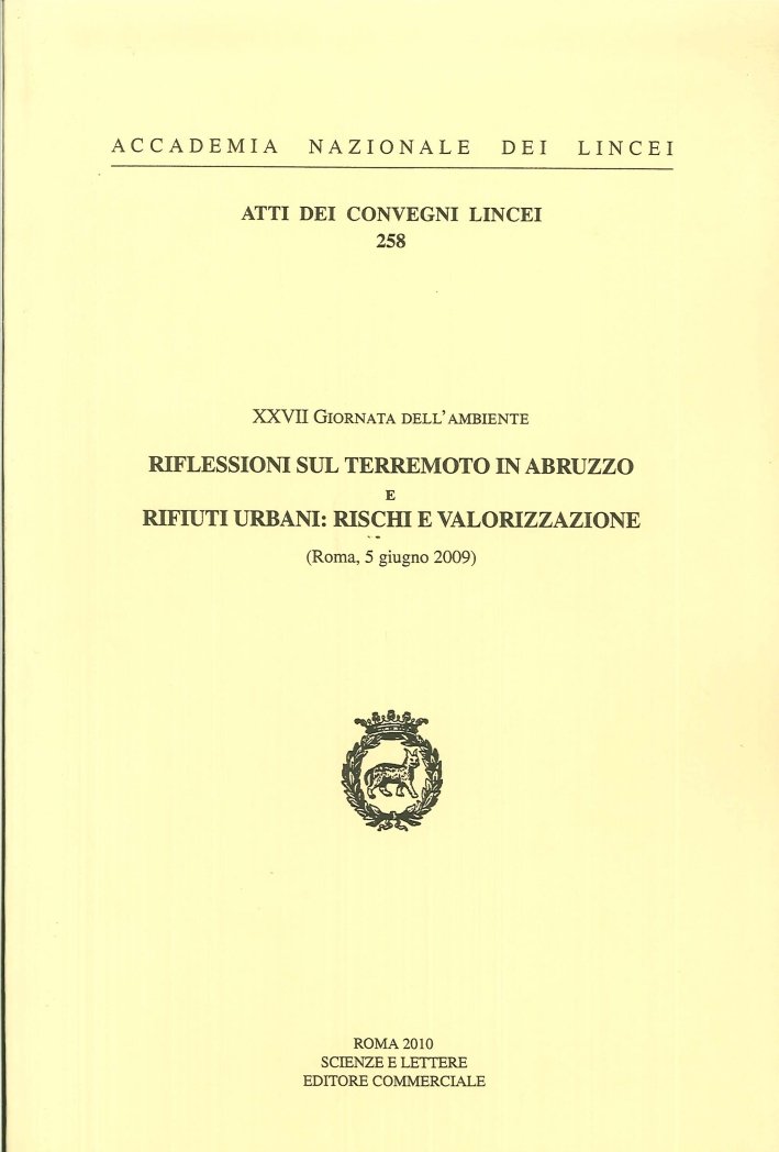 Riflessioni sul terremoto in Abruzzo e rifiuti urbani. Rischi e …