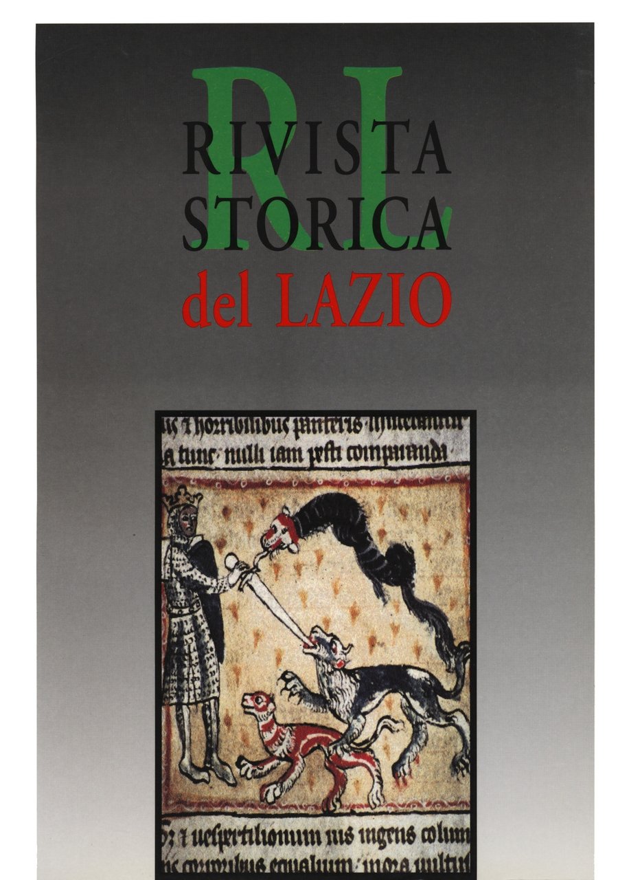 Rivista storica del Lazio. Vol. 16, Roma, Gangemi Editore, 2002 | Immagine principale