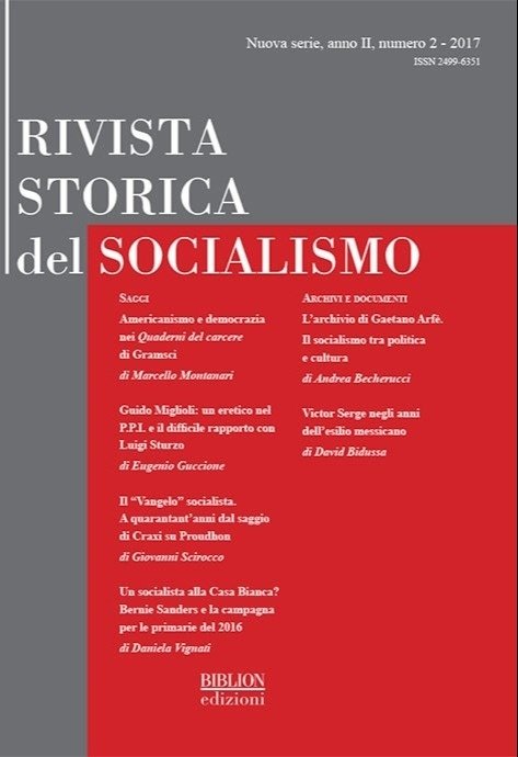 Rivista Storica del Socialismo Numero 2/2017 | Immagine principale
