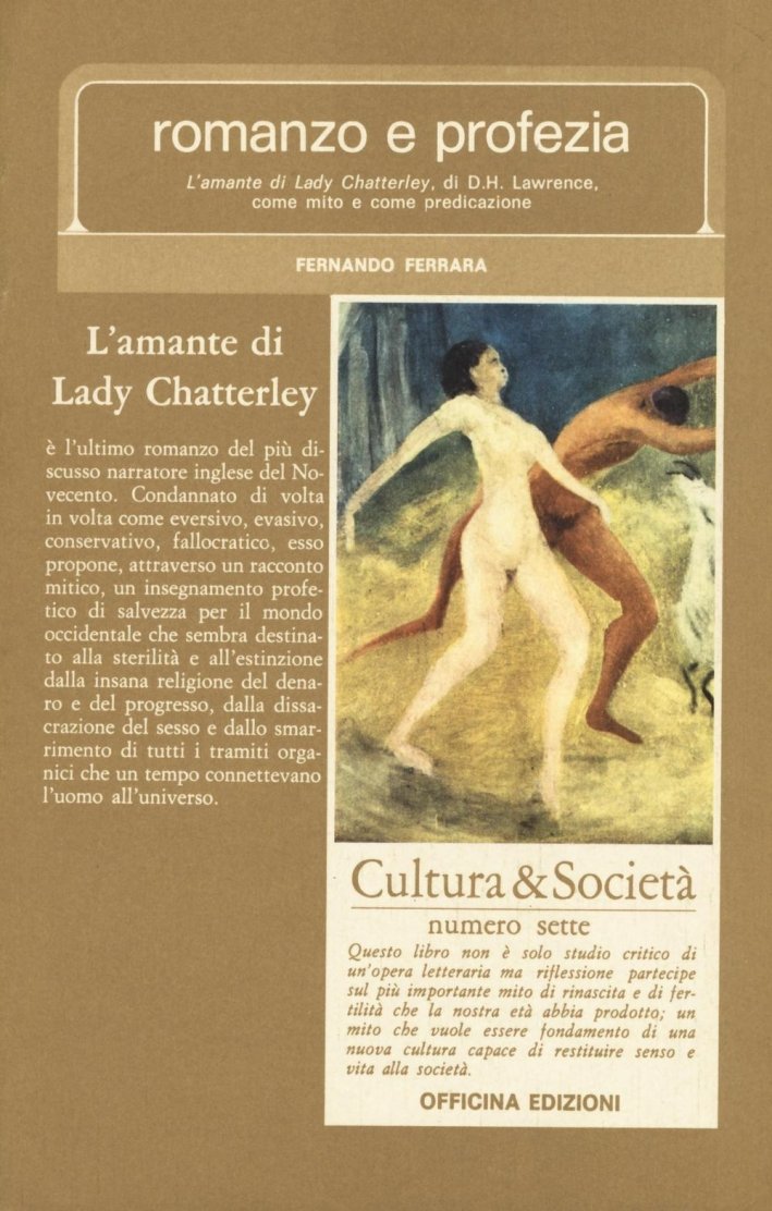 Romanzo e profezia, Roma, Officina Edizioni, 1982