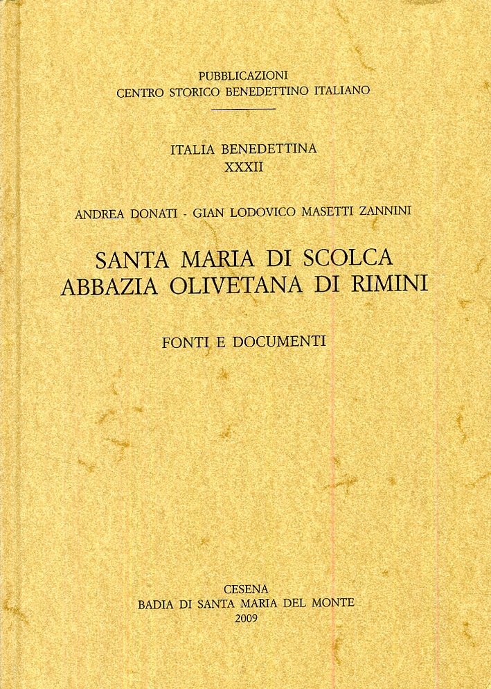 Santa Maria di Scolca Abbazia olivetana di Rimini. Fonti e … | Immagine principale