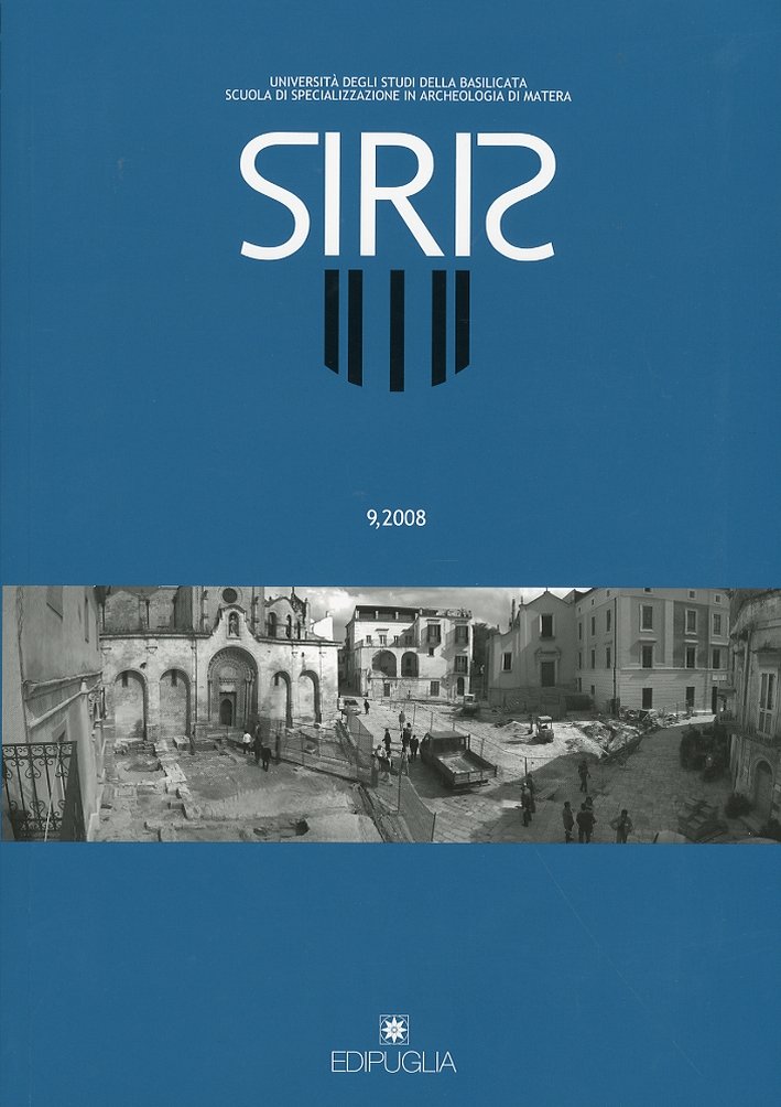 Siris. Studi e ricerche della Scuola di specializzazione in archeologia …