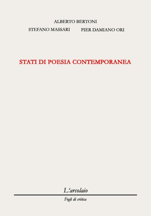 Stati di Poesia Contemporanea