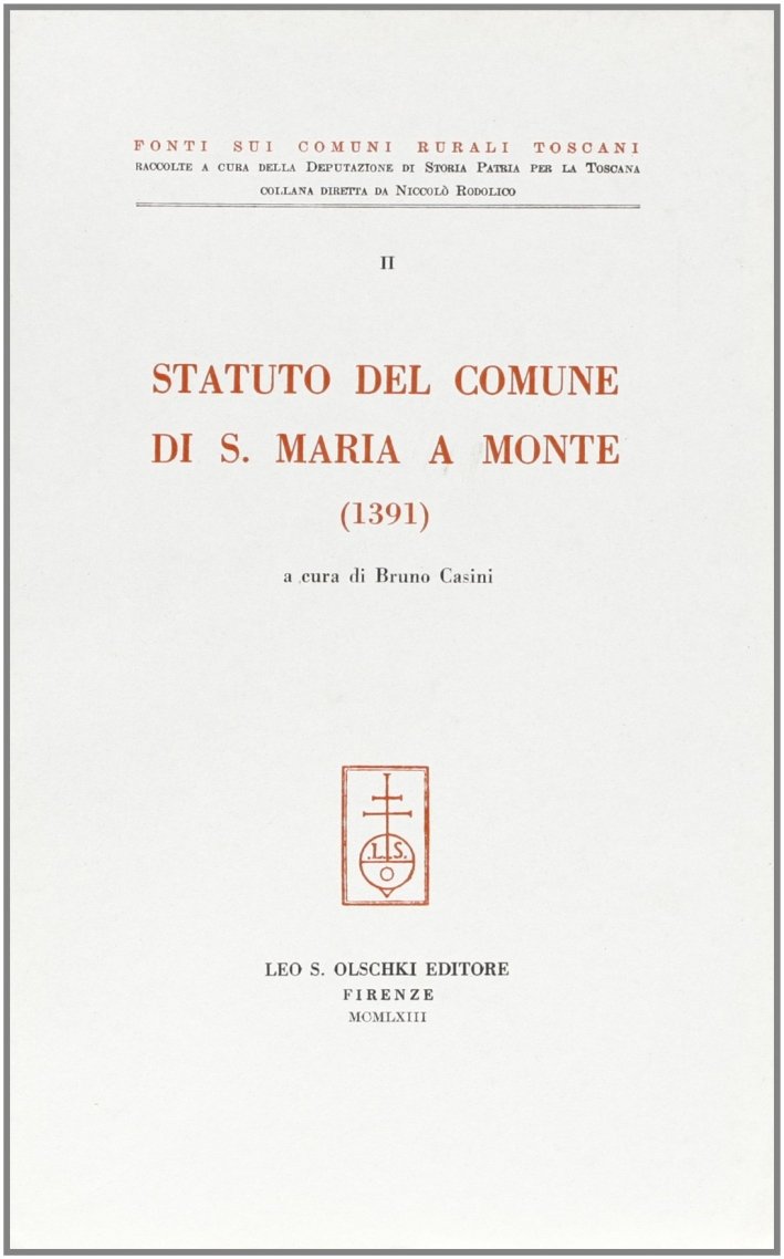 Statuto del comune di S. Maria a Monte (1391), Firenze, …