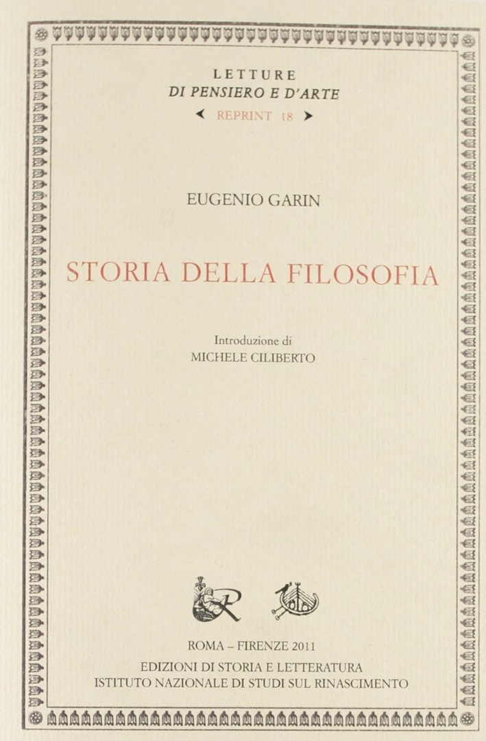 Storia della filosofia