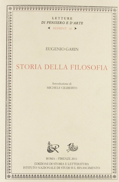 Storia della filosofia