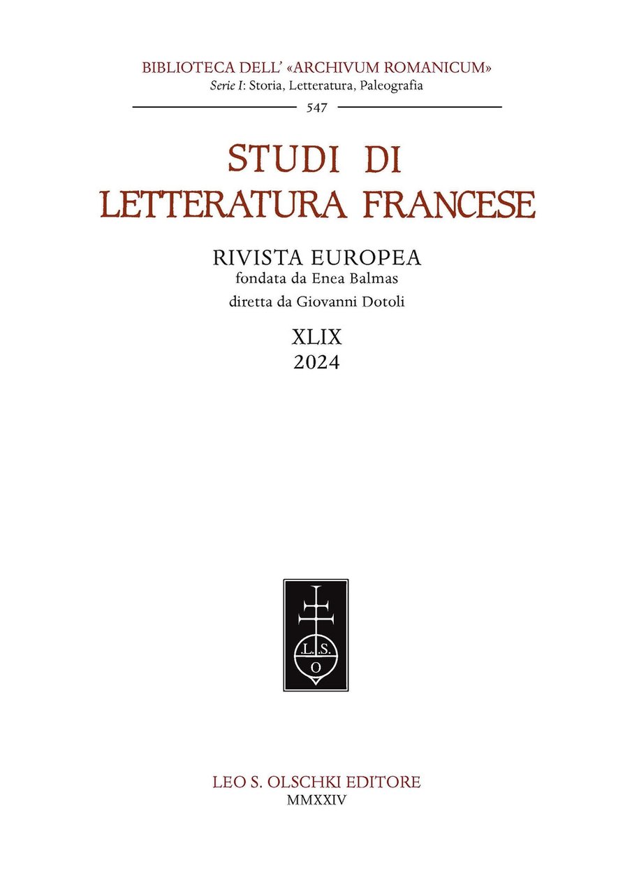 Studi di letteratura francese