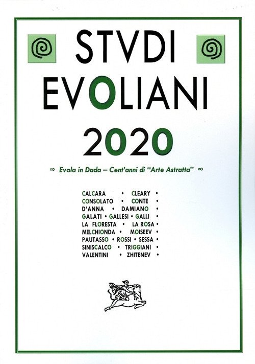 Studi evoliani 2020. Evola in Dada. Cent'anni di arte astratta