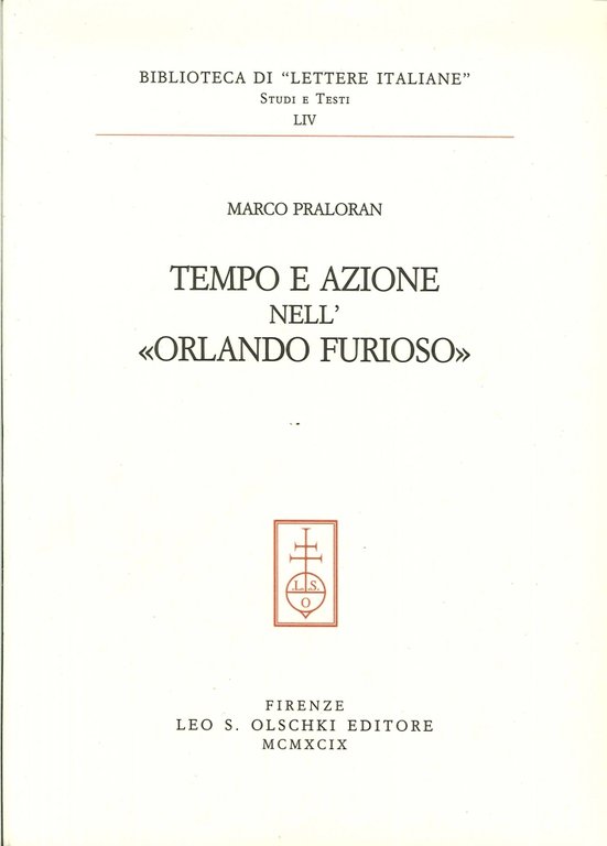 Tempo e azione nell'"Orlando furioso"