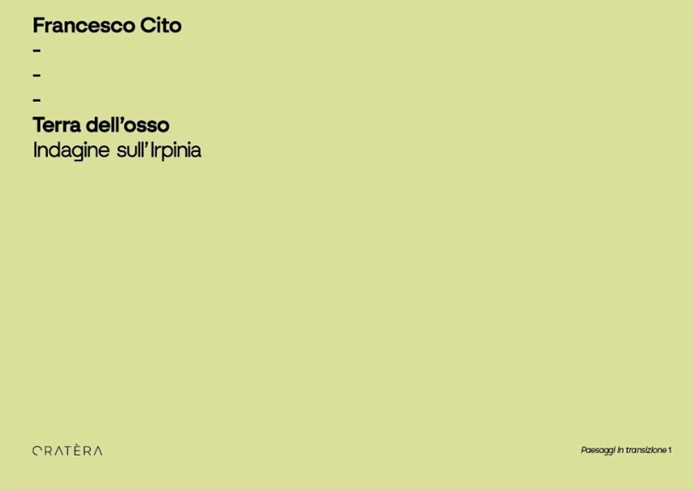 Terra dell'Osso. Indagine sull'Irpinia