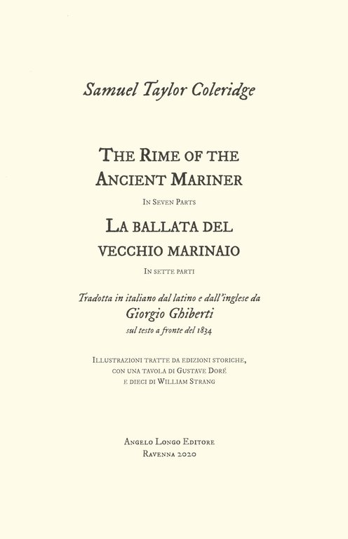The Rime of the Ancient Mariner. La ballata del vecchio …
