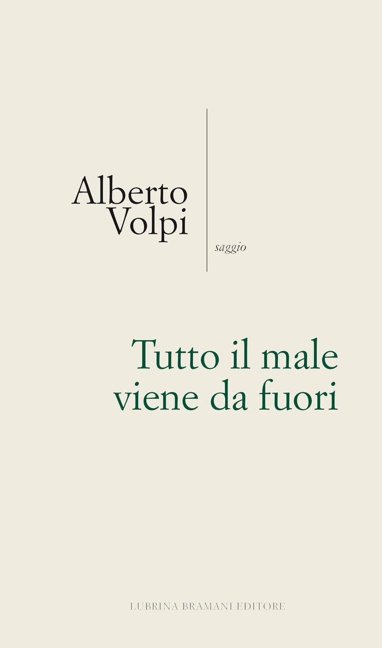 Tutto il male viene da fuori, Bergamo, Lubrina Editore, 2019
