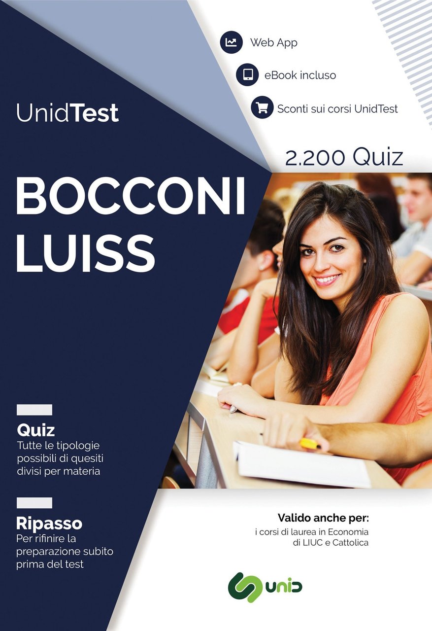 UnidTest. Bocconi e LUISS. Raccolta di 2.200 quiz e web …