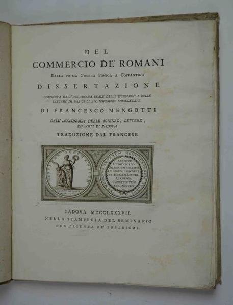 Del commercio de' romani dalla prima guerra Punica a Costantino. … | Immagine principale