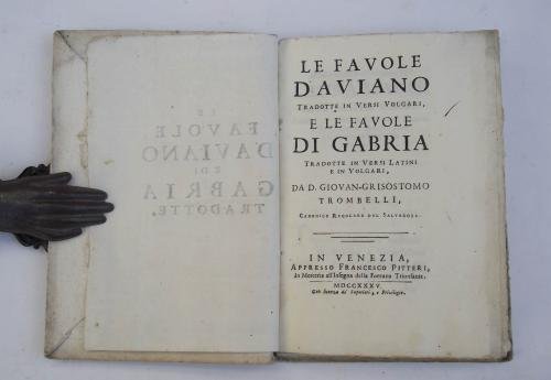 Le favole d'Aviano tradotte in versi volgario e le favole … | Immagine principale