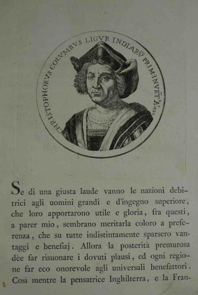 Elogj storici di Cristoforo Colombo e di Andrea D'Oria.