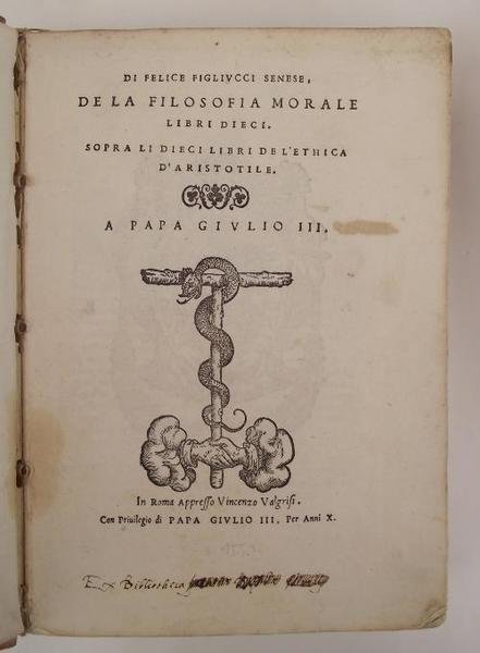 De la filosofia morale libri dieci sopra li dieci Libri …