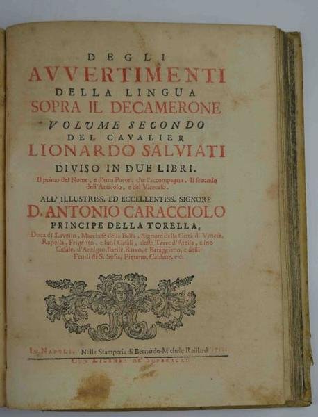 Degli avvertimenti della lingua sopra il Decamerone.