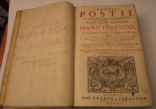 Tractatus mandati de manutenendo sive summariissimi possessorii