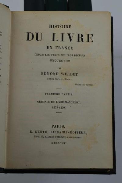 Histoire du livre en France depuis les temps les plus … | Immagine Gallery 2
