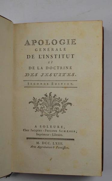 Apologie générale de l’institut et de la doctrine des Jésuites. … | Immagine Gallery 2