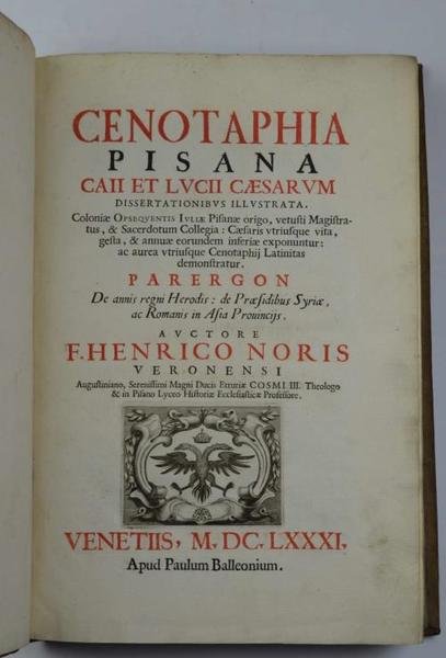 Cenotaphia Pisana Caii et Lucii Caesarum Dissertationibus illustrata. | Immagine Gallery 2