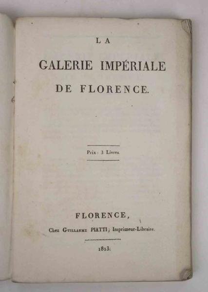 La Galerie impériale de Florence. | Immagine principale