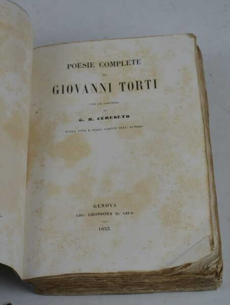 Poesie complete… con un discorso di G.B. Cereseto sulla vita …