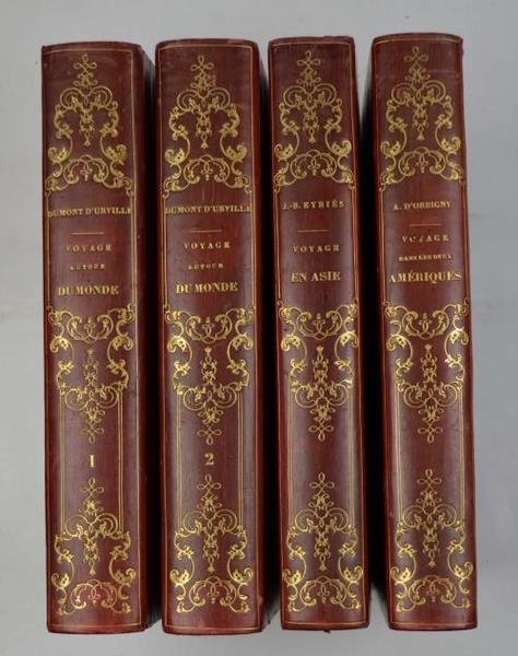 Raccolta di tre celebri opere di viaggi francesi dell'800.