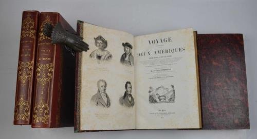 Raccolta di tre celebri opere di viaggi francesi dell'800.