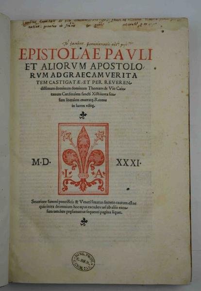 Epistolae Pauli et aliorum apostolorum ad graecam veritatem castigatae…
