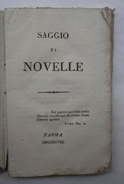 Saggio di novelle. | Immagine principale