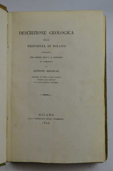 Descrizione geologica della provincia di Milano…