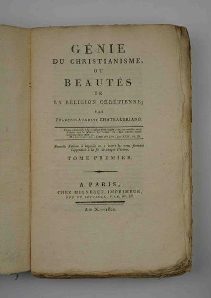 Le Génie du Christianisme, ou Beautés de la Religion chrétienne… … | Immagine principale