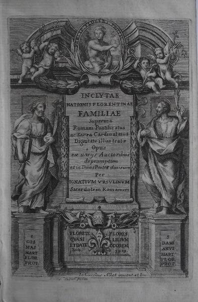 Inclytae Nationis florentinae Familiae Suprema Romani Pontificatus, ac Sacra Cardinalatus … | Immagine principale