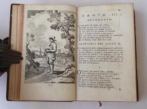 Bertoldo Bertoldino e Cacasenno in ottava rima con argomenti, allegorie.