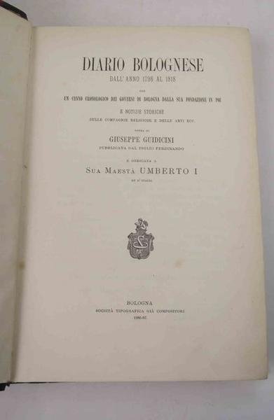 Diario bolognese dall'anno 1796 al 1818 con un cenno cronologico …