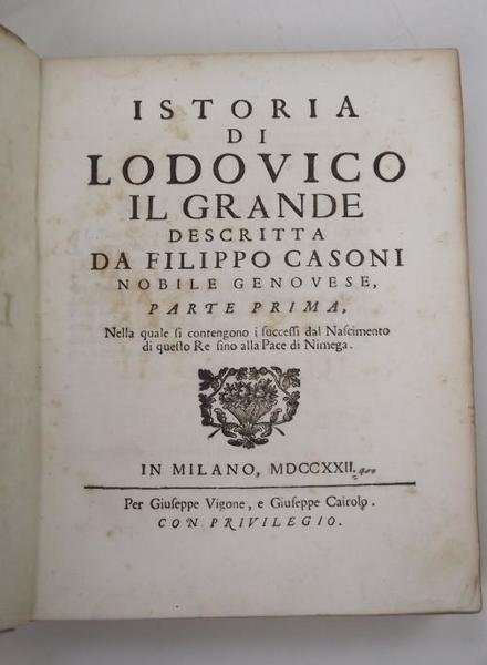 Istoria di Lodovico il grande…