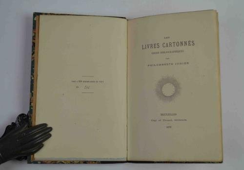 Les livres cartonnés. Essais bibliographiques par Philomneste Junior.