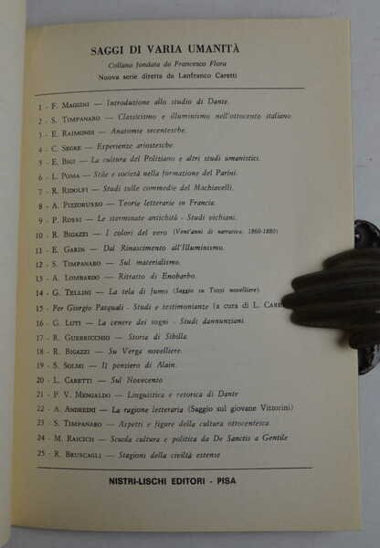 Saggi di varia umanità. Nuova serie.